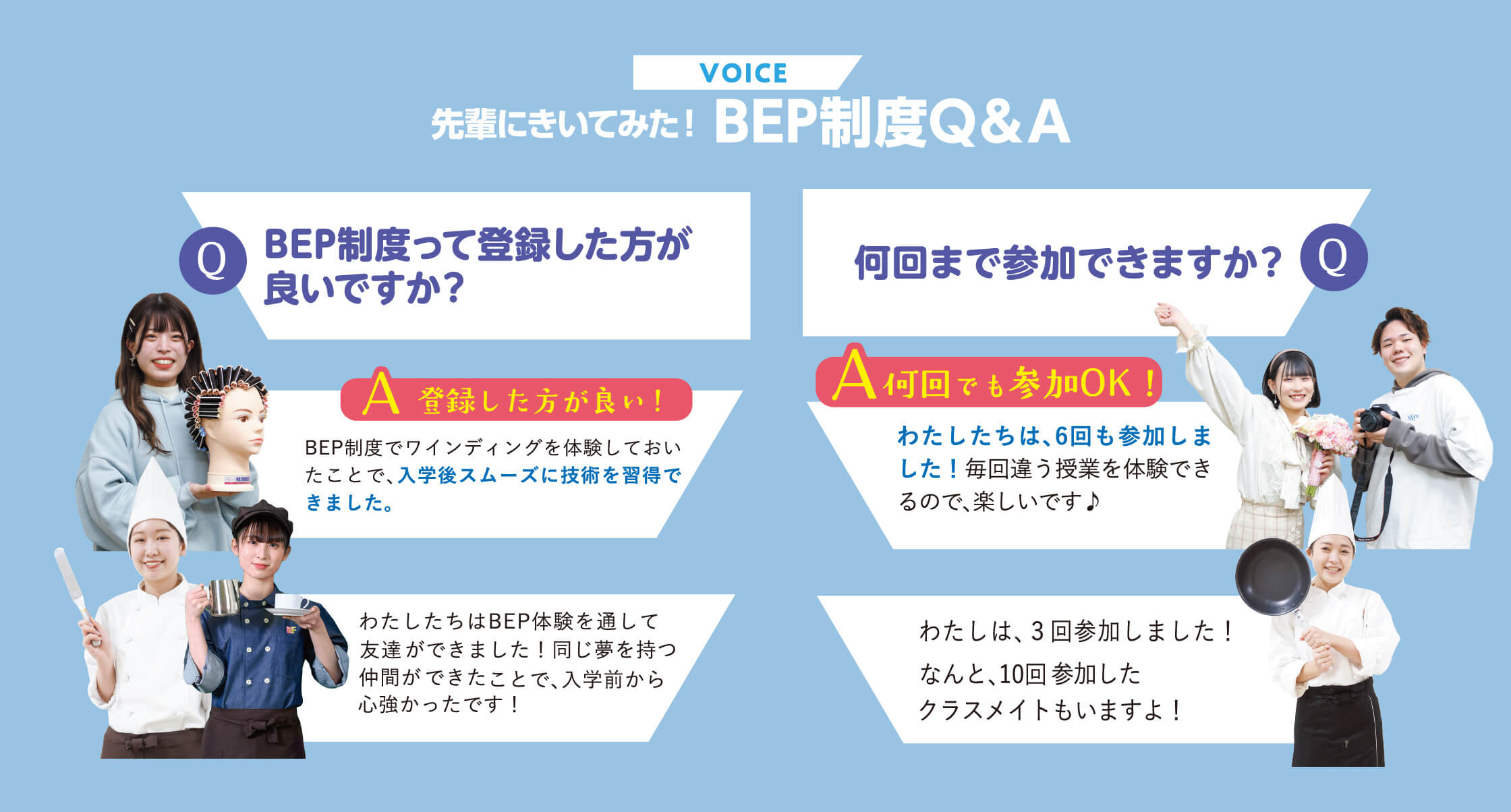 先輩にきいてみた！BEP制度Q＆A