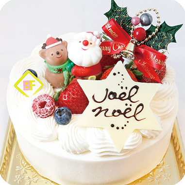 苺たっぷりクリスマスケーキ