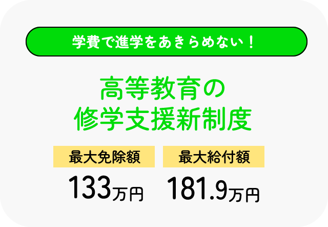 高等教育の修学支援新制度