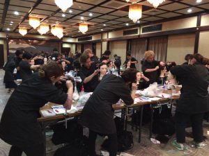 夜遅くまで練習✂︎