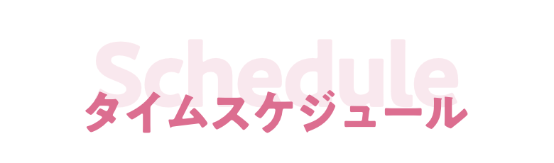 タイムスケジュール